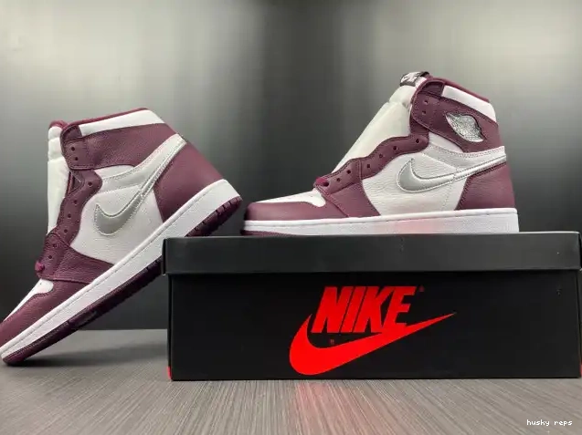 Rep Husky High Jordan Air 1 Bordeaux OG 555088-611 0524